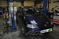 Foto z montáže LPG - VW Sharan 2,8