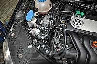 Foto z montáže LPG - VW Passat 2,0 FSI